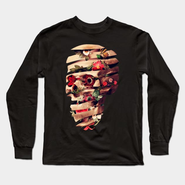 Peeled Skull Long Sleeve T-Shirt by aligulec